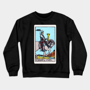 Card #47 - Knight Of Cups - Rider Waite Smith Tarot Crewneck Sweatshirt